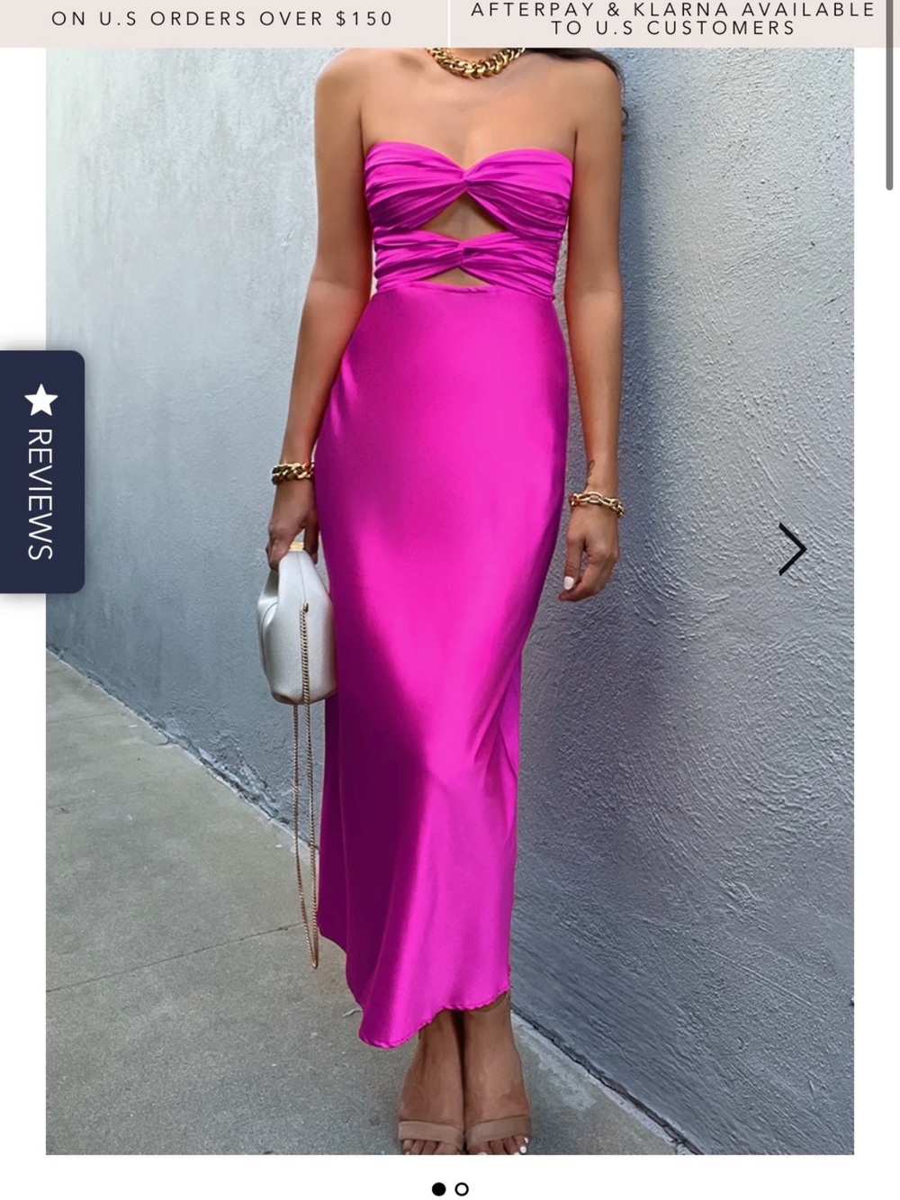 Runaway Pink Strapless Dress